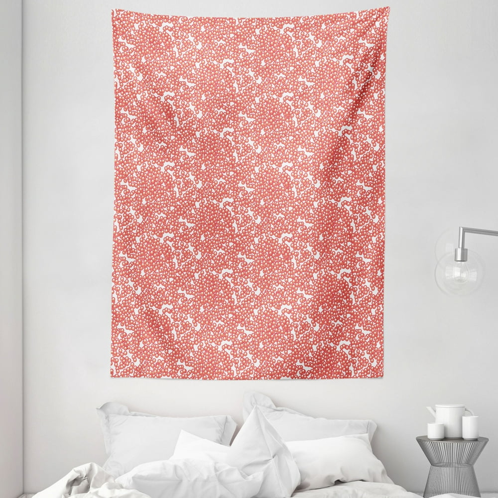 Salmon Tapestry, Caviar Abstract Digitally Generated Contemporary Art ...