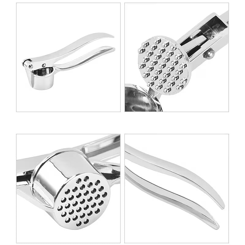 High-quality aluminum alloy garlic mince, convenient garlic and ginger chopper, with cleaning rod, a must-have kitchen tool