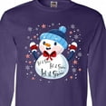thumbnail image 4 of Inktastic Holiday Snowman Long Sleeve T-Shirt, 4 of 5