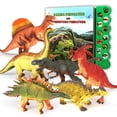 thumbnail image 1 of Libro de sonidos de dinosaurios OleFun de Dinosaur Toys con 12 figuras de más de 3 años, 1 of 9