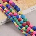 thumbnail image 3 of U8MO 1 Strand Bright Colors Natural Lava Stone Gemstone Beads 4mm 6mm 8mm 10mm-Yellow-4mm, 3 of 9