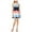 Blue - gerpetalco, variant on maison Jules Womens Colorblocked Fit & Flare A-line Dress, Blue, 10
