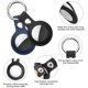 thumbnail image 3 of Adecuado para AirTag, 2 piezas, funda para llavero de cuero AirTag, buscador de llaves portátil AirTag para mochilas y mascotas, funda para mini rastreador de cuerda AirTag (negro + azul)., 3 of 5