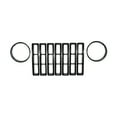 thumbnail image 2 of Fits 1997-2006 Jeep Wrangler TJ Rugged Ridge Headlight Trim 12419.23 Black; Plastic; Set Of 2, 2 of 5