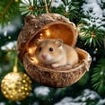 thumbnail image 1 of Adornos Navideños de Animales Del Bosque Soñolientos: Mini Bellotas de Resina para Colgar con Luces Navideñas Cálidas para Árbol, Corona y Guirnalda., 1 of 7
