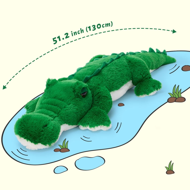 Tezituor 51 Inch Giant Alligator Crocodile Body Pillow Plush photo 7
