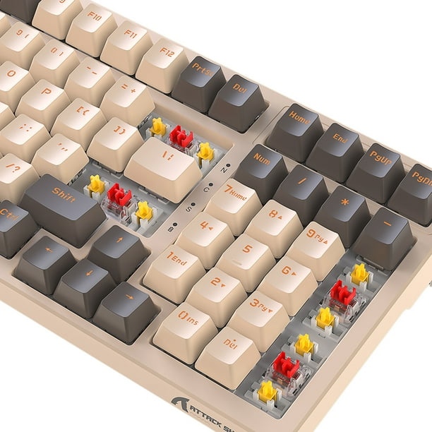 Teclado Gamer con retroiluminacion RGB 100 teclas teclado inalambrico K98 USB para PC jugador de escritorio Walmart en linea