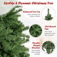 thumbnail image 3 of Goplus Christmas Tree Artificial Premium Hinged Spruce Full Tree with Solid Metal Stand (7.5 feet, Classic Series), 3 of 8