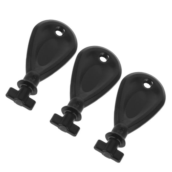 HEMOTON Universal Paper Towel Dispenser Key Replacement for Bathroom Tissue Dispenser 3 Pieces Black ABS