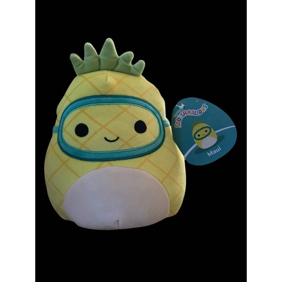 Squishmallow 8 Inch Maui The Pineapple Plush Toy, Super Pillow Soft Plush Stuffed Animal, Yellow