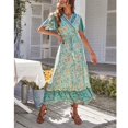thumbnail image 1 of Vestido Con Dobladillo Suelto Vestido Largo De Verano Agradable A La Piel Para Mujer Para Uso Diario Para Vacaciones En La Playa ANGGREK Ropa, 1 of 8