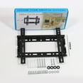 thumbnail image 1 of Universal Iron TV Wall Mount Bracket for 17-43 Inch LCD TVs - Heavy-Duty, Safe & Durable Construction, Easy Installation with Included Fittings, Space-Saving Design, Black Finish, Compact 30x15x3cm, 1 of 5