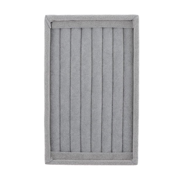 Bandeja de terciopelo Hugo para joyería Gris