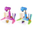 thumbnail image 2 of Yimiti Children'S Drawing Projector: 32 Cartoon Slides & 12 Color Brushes For Creative,Blue, 2 of 9
