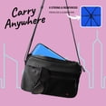 thumbnail image 5 of Knirps X4U My Clever Companion– 90cm Diameter Windproof Manual Open/Close Umbrella, Small and Compact Design for Travel and All Weather Protection, with Retractable Feature and Travel Case, Neon Blue, 5 of 8