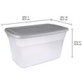 thumbnail image 2 of Sterilite 114 L Tote Box- Grey, 2 of 2
