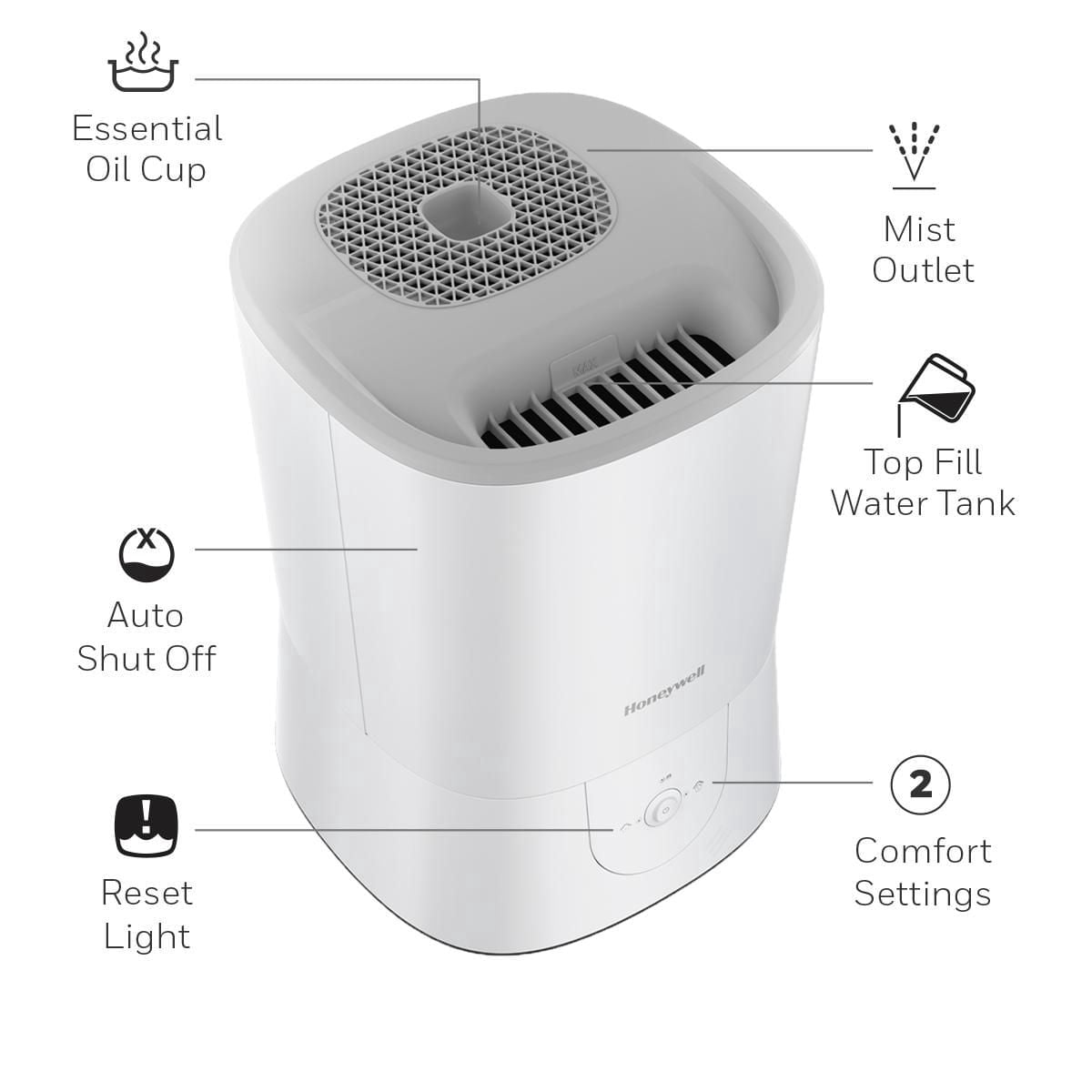 Honeywell HWM440WC Top Fill Warm Mist Humidifier