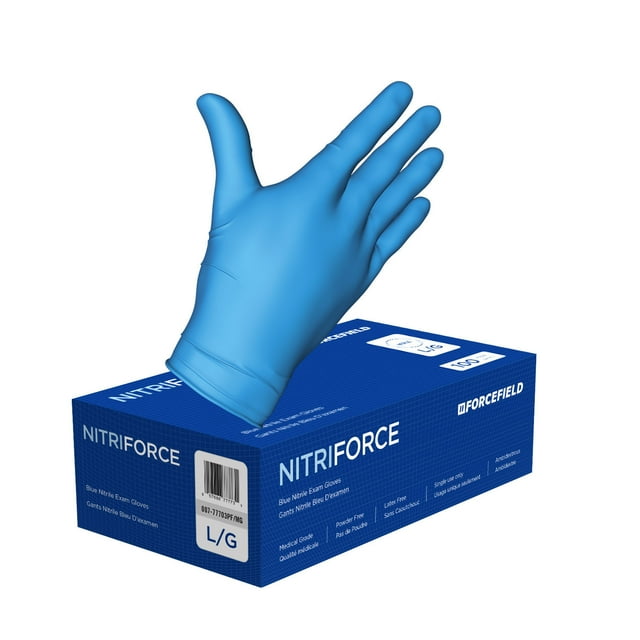 Forcefield NitriForce Gants d'Examen Jetables en Nitrile (Caisse de 1000 Gants)