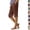 #03 Brown, variant on Linen Bermuda Shorts for Women Knee Length Summer Casual Elastic Waisted Side Split Button Shorts with Pockets 2026 ,XL,Purple