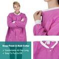 thumbnail image 4 of Disposable Lab Jackets, SMS Material, Hip Length, 3 Pockets, 50 Pack – Small, Pink, 4 of 7