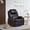 Brown, PU, With Lumbar Pillow, variant on QJTC Power Swivel Rocker Recliner Chair for Living Room - Rocking Recliner with Heat and Massage/Cup Holder/LED Lights/USB & USB-C Ports (Set of 2, Black)