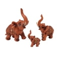 thumbnail image 3 of Adornos de resina de elefante, 3 piezas Figuras de elefante Figuras de elefante Estatua de elefante Diseño fácil de usar, 3 of 8
