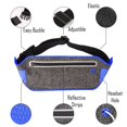 thumbnail image 2 of Running Waist Pack, EpicGadget(TM) Lightweight Water Resistant Reflective Runner Belt Sports Fanny Pack Adjustable Waistband (Navy Blue), 2 of 3