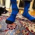 thumbnail image 2 of Cat Silhouette Pattern Socks from the Sock Panda (Adult Large - Men's Shoe Sizes 8-12), 2 of 5