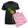 thumbnail image 5 of CafePress - Psych Pineapple Women's Dark Pajamas - Women's Short Sleeve Print T-Shirt and Pants Dark Cotton Pajama Set, 5 of 7