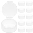 thumbnail image 1 of MasteelfCA 10 Pcs Rond Transparent PP avec Couvercle Conteneur Bouchon de Rangement (Transparent), 1 of 8