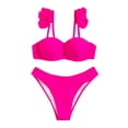 thumbnail image 1 of Traje de baño de encaje para mujer Traje de baño de bikini cómodo dividido envuelto duro OAVQHLG3B Store  lin121212, 1 of 4