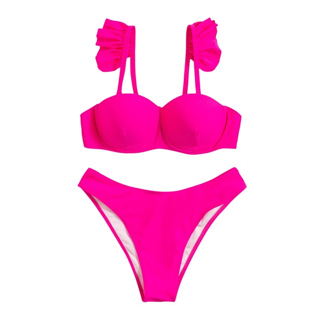Traje de baño de encaje para mujer Traje de baño de bikini cómodo dividido envuelto duro OAVQHLG3B Store lin121212