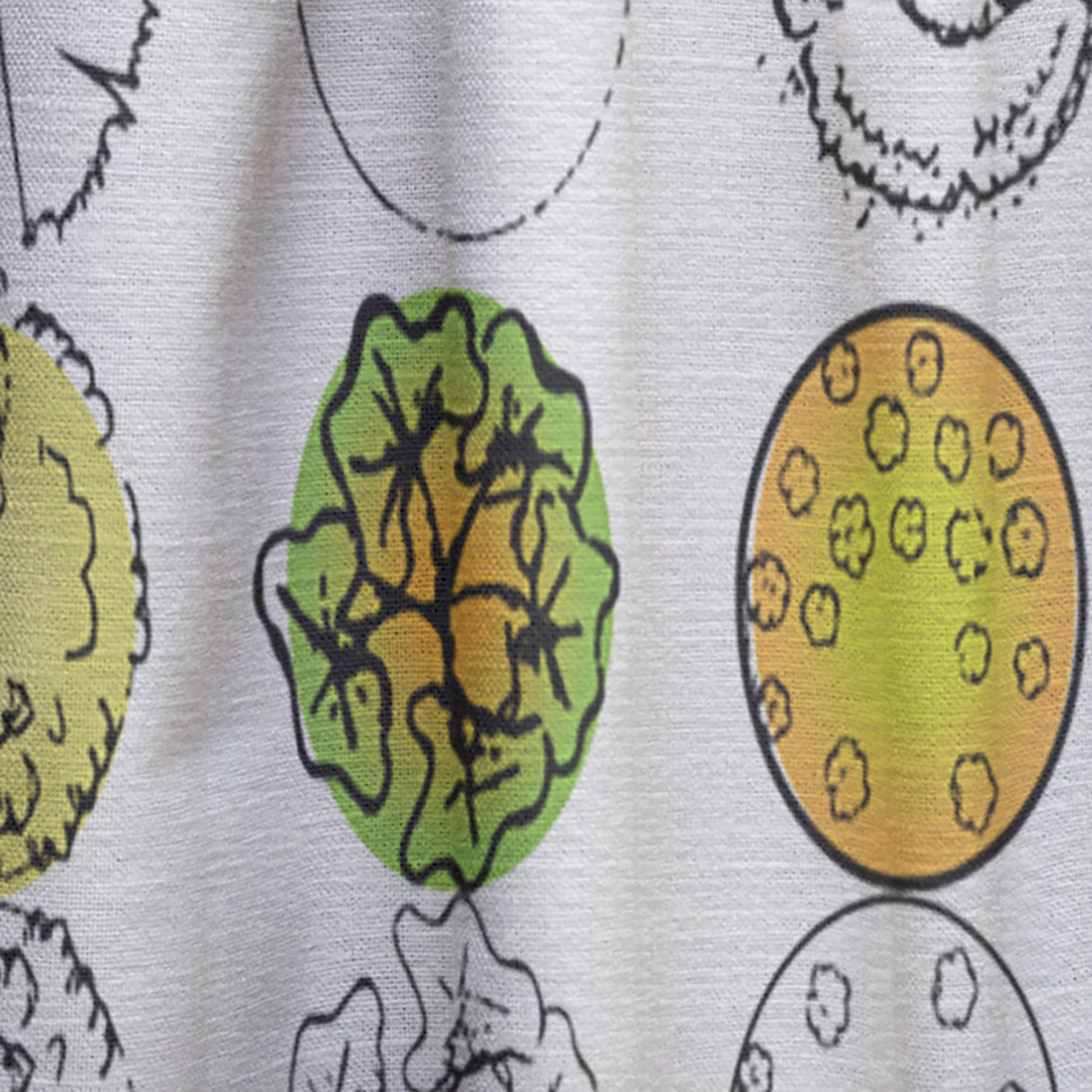 Designart 'Tree Top Retro Design' Mid-Century Modern Curtain Panel