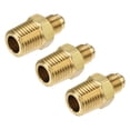 thumbnail image 5 of Adaptador de tubería de latón Uxcell de rosca macho de 3/16 SAE a rosca macho de 1/4NPT, paquete de 3, 5 of 5