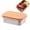 Orange, variant on Bxaolu 25oz Stainless Steel Food Containers, 1-Pack Bento Lunch Box with Silicone Lids, Leak-Proof Reusable Meal Prep Container for Sandwiches & Snacks, BPA-Free (720ML)
