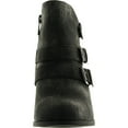 thumbnail image 3 of FOREVER CAMILA-64 Womens Fashion Chunky Heel Buckled Strap Ankle Booties, 3 of 4