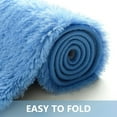 thumbnail image 6 of Homore Cute Fluffy Velvet Carpet Soft Washable Area Rugs for Bedroom/ Living Room Decoration,6'x9',Sky Blue, 6 of 6