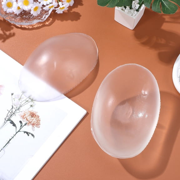 RENACLIPY 4-Pack Silicone Shoulder Pads for Women, Transparent Anti- Cushions, Comfortable Curved Design