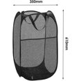 thumbnail image 2 of Laundry Hamper [2 Pack] Collapsible Pop Up Mesh Laundry Basket Laundry Bag Collapsible Laundry Hamper With Handle, Black Starlight, 2 of 5