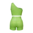 thumbnail image 5 of Ndbuld 2 Piece Sets for Women 2026 Summer Matching Lounge Shorts Set Resort Airport Travel Loungewear Outfits Clothing Mint Green M, 5 of 6