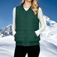 thumbnail image 4 of DailyTrove Women Ribbed Baseball‑Collar Horizontal‑Quilted Sleeveless Vest, Casual Layering Gilet, 4 of 9