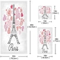thumbnail image 3 of SKYSONIC 3 Pack Towel Beautiful Paris Eiffel Tower Love Heart Cotton Bath Towel Set (1 Bath Towel, 1 Hand Towel, 1 Washcloth) for Bathroom, Super Soft and Quick Dry Towels, 3 of 7