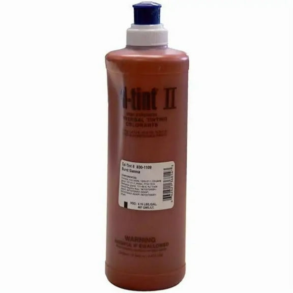 16 oz Evonik 830-1109 Burnt Sienna Cal-Tint II Universal Colorant