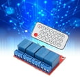 thumbnail image 3 of 4 Channel Receiving Relay 4 Channel Relay Module Set PCB ABS Receiver Relay Driver Board 4CH Infrared Remote Transceiver Receiver Control Switch Set, 3 of 7