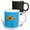 Multicolor, variant on 3drose, Orange Poppy Artistic Design Vector, 11oz Two-tone Red Mug