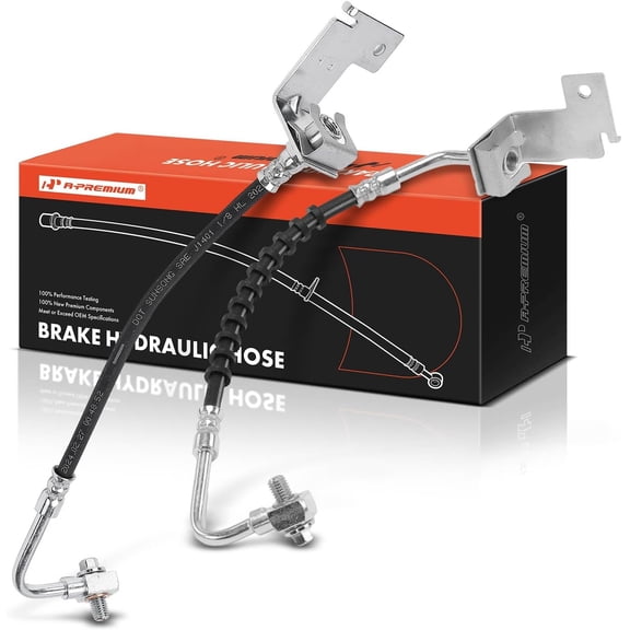 A-Premium Rear Driver and Passenger Side Brake Hydraulic Hose Compatible with Select Buick and Pontiac Models - Rendezvous 2002-2007, Aztek 2001-2005 - Replace# 10445422, 10335939(Pack of 2)