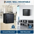 thumbnail image 5 of Studyset 12U Wall Mount Network Cabinet - 17.7" Deep Server Rack Enclosure with Locking Glass Door & Removable Side Panels, IT/AV Equipment Rack for Secure Data and Audio-Visual Installations, 5 of 7