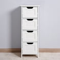 Bathroom Storage Cabinet with 4 Drawers, Free Standing Entryway ...