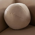 thumbnail image 6 of Diamond Sofa FORMSOCA Form Performance Velvet Sofa with Two Accent Pillow Balls, Camel, 6 of 7