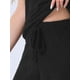 thumbnail image 5 of Conjunto de pijama de felpa esponjosa sin mangas para mujer INSPIRE CHIC, con pantalones jogger gruesos, ropa de casa y pijamas en negro, 5 of 5